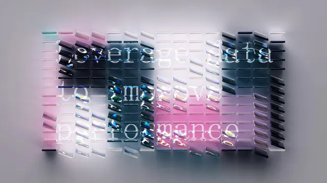 Abstract Typographic Collage, maximalist, brutalist, vibrant