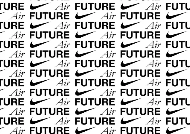 Air Future Wordmark Pattern, minimal, swiss, monochrome