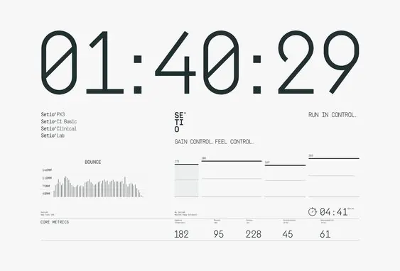 Technical Data Dashboard Interface, technical, minimal, monochrome