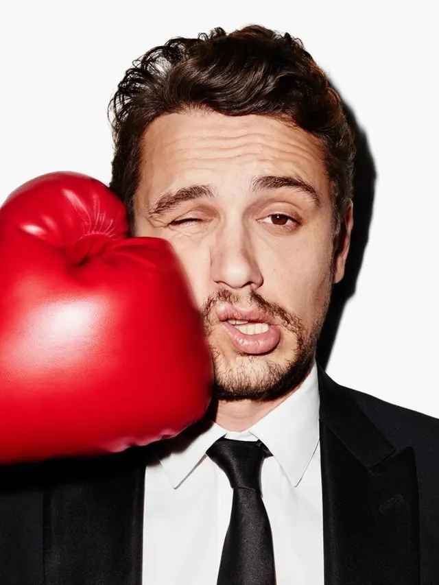 Man with Boxing Glove, photographic, high-contrast