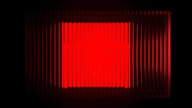 Red Glowing Rectangular Light, minimal, dark-mode, dark