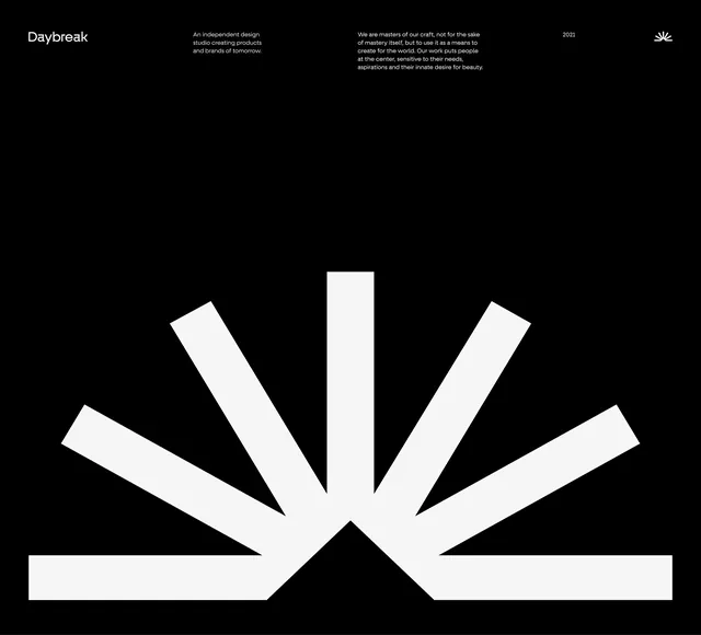 Daybreak Abstract Graphic, minimal, swiss, monochrome