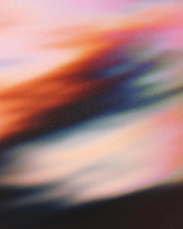 Abstract colorful fabric close-up, photographic, organic, vibrant