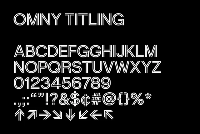 Omny Titling Type Specimen