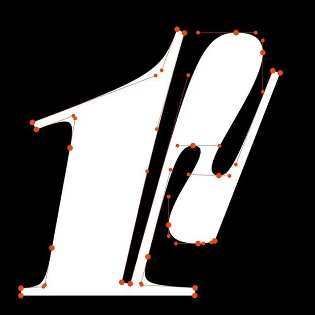 Stylized Number 11 Graphic, minimal, technical, high-contrast