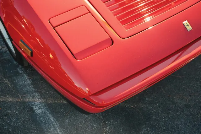 Red Vehicle Detail, photographic, minimal, vibrant