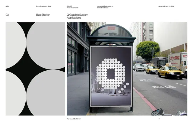 Organic Shapes Identity System, minimal, geometric, monochrome