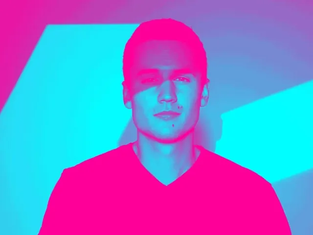 Vibrant neon gradient abstract, gradient-heavy, neon, neon