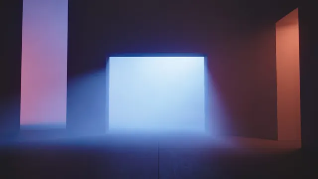 Abstract Light Installation, minimal, dark-mode, dark