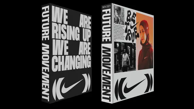 NIKE Future Movement, Branding : New Studio, minimal, dark