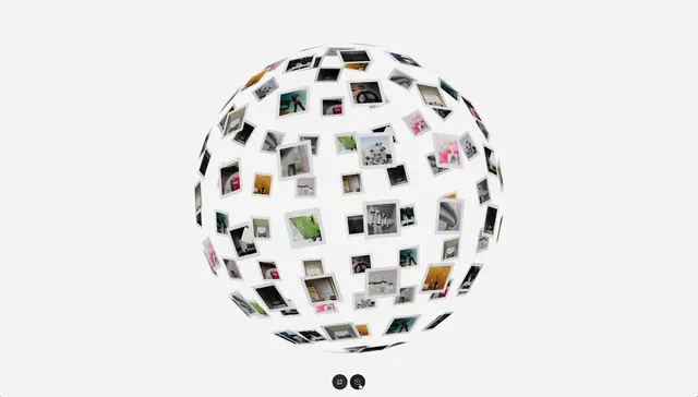 3D Image Globe, minimal, monochrome