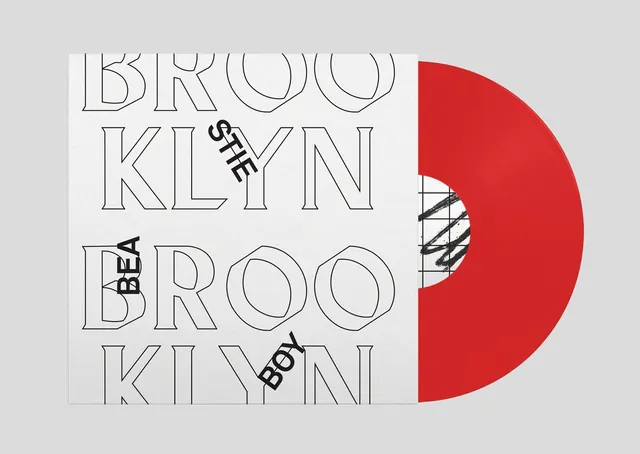 Brooklyn Vinyl Typography Layout, minimal, swiss, high-contrast