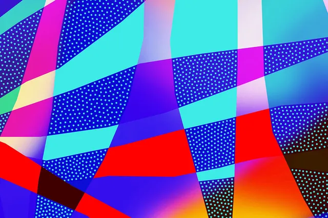 Geometric abstract diagonal composition vibrant, geometric, abstract, vibrant