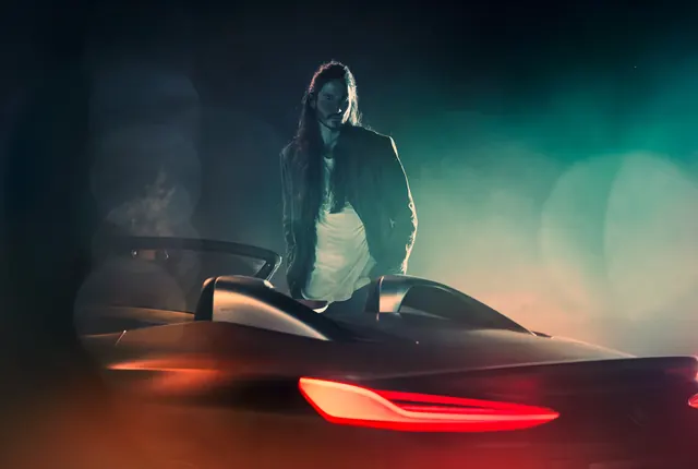 BMW Concept Z4 automotive render, 3d-render, dark-mode, dark