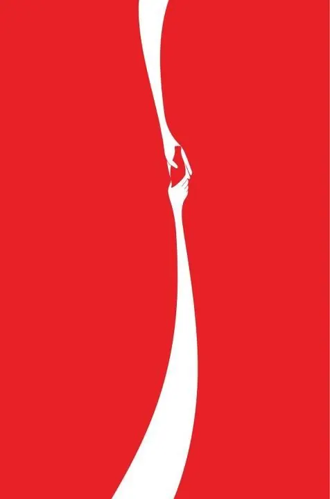 Red and white abstract composition, abstract, minimalist, high-contrast