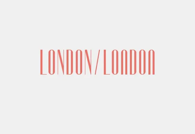 LONDON/LONDON typography, minimal, swiss, light