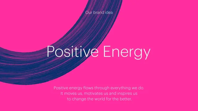 Vibrant brand statement with flowing lines, bold, gradient-heavy, vibrant