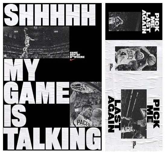 Pop Art Sports Collage, maximalist, brutalist, monochrome