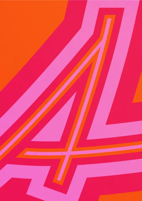 Geometric abstract composition with nested shapes, abstract, geometric, vibrant