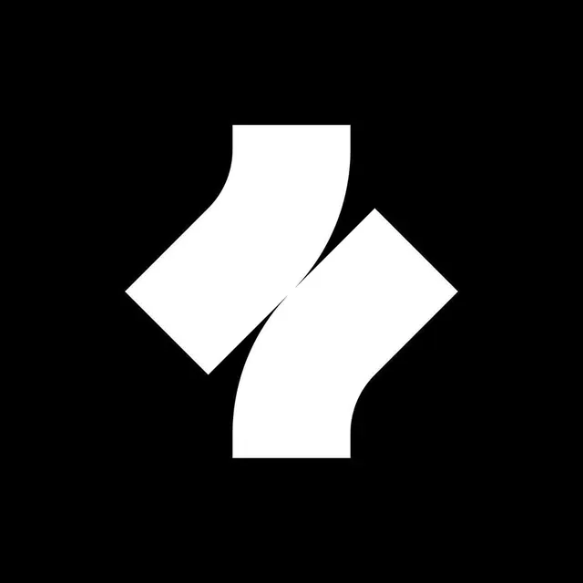 High-contrast symbol design, minimalist, geometric, monochrome