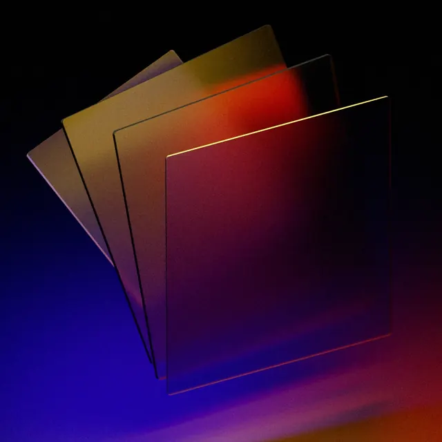Abstract Gradient Glass Panels, glassmorphism, gradient-heavy, vibrant