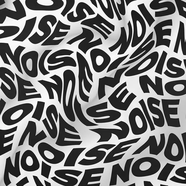 Bold monochrome typography pattern, abstract, geometric, monochrome