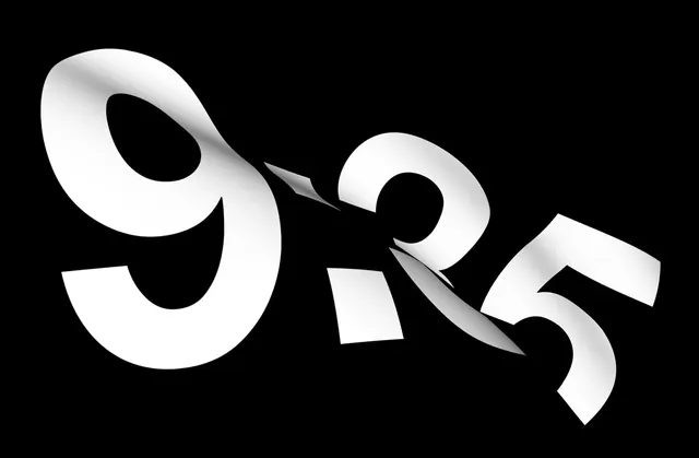 Three-dimensional white numeric digits with gradient shading, 3d-render, technical, light