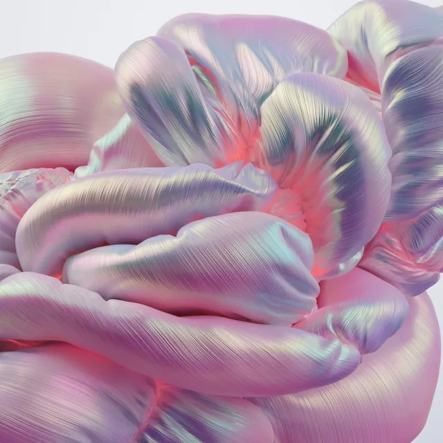Abstract gradient flow 3D render with flowing forms, 3d-render, abstract, pastel