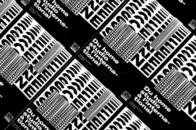 Geometric Pattern Identity, brutalist, neo-brutalist, monochrome