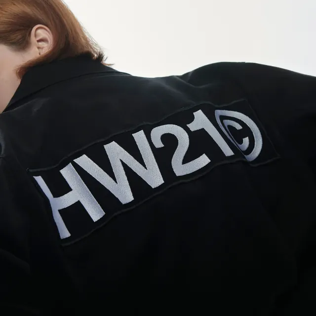 HW210 Branding on Apparel, minimal, monochrome, high-contrast