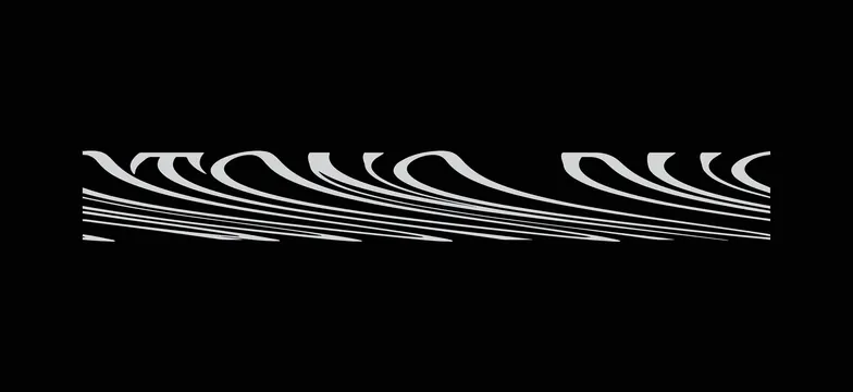 Abstract Wave Pattern, minimal, geometric, monochrome