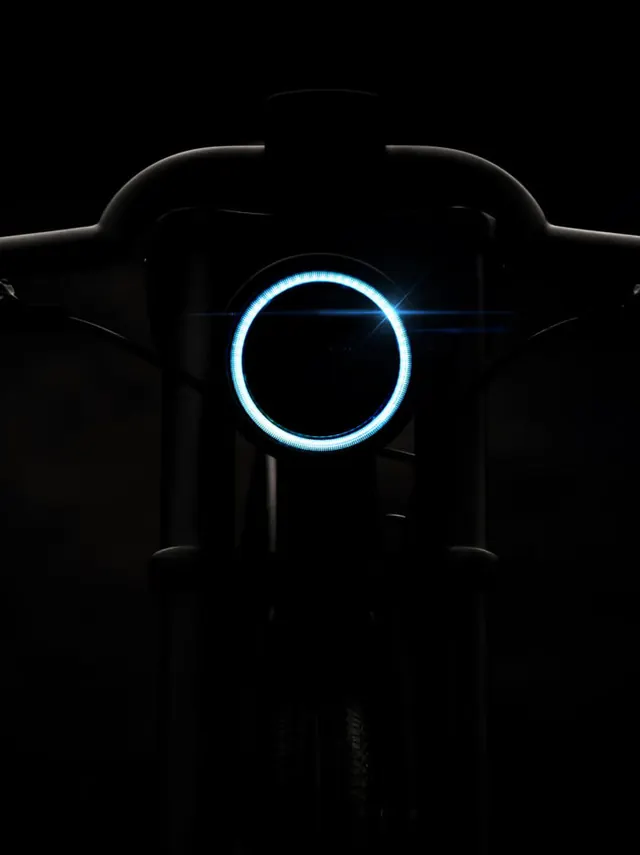 Glowing Circular Light Element, dark-mode, minimal, dark