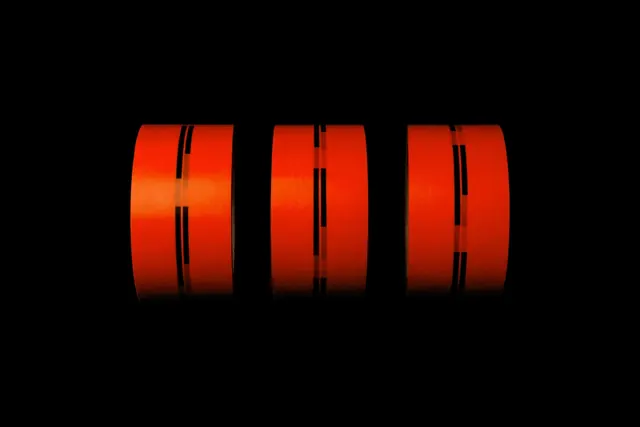 Orange Glowing Text on Black, minimal, dark-mode, dark