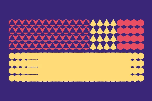 Geometric Pattern and Block Layout, geometric, minimal, vibrant