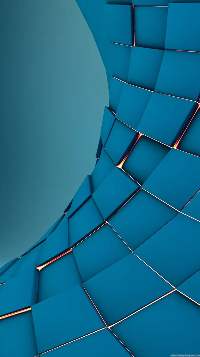 Blue Geometric Pattern, geometric, abstract, vibrant