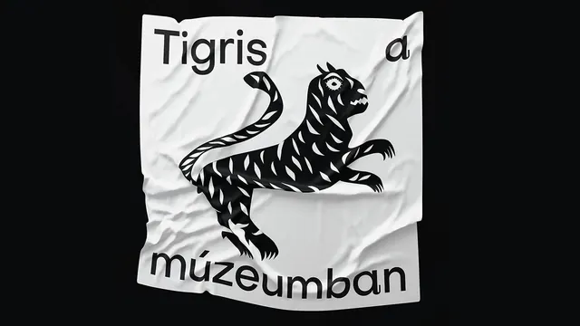 Tigris Museum Banner, minimal, line-art, monochrome