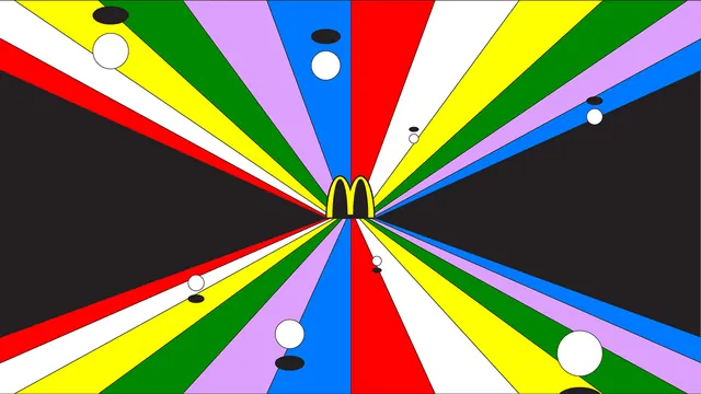Radial Multi-Color Burst
