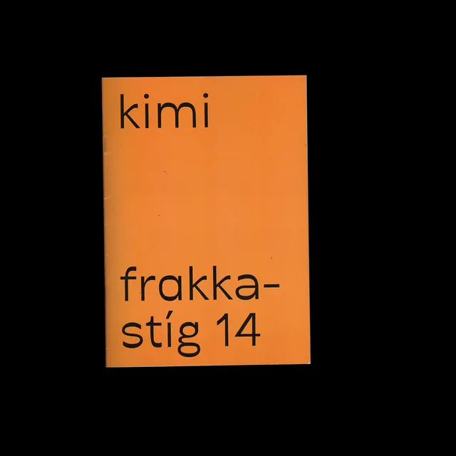 Kimi Frakkastig 14 Identity, minimal, swiss, high-contrast