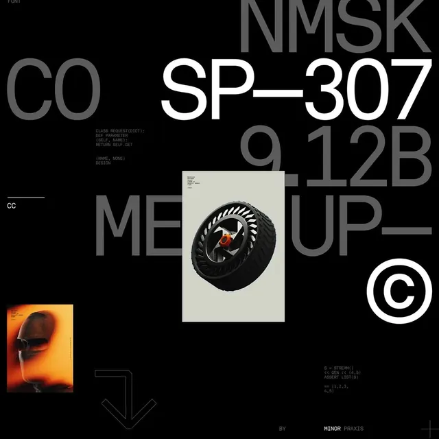 Technical Identity System, brutalist, technical, high-contrast