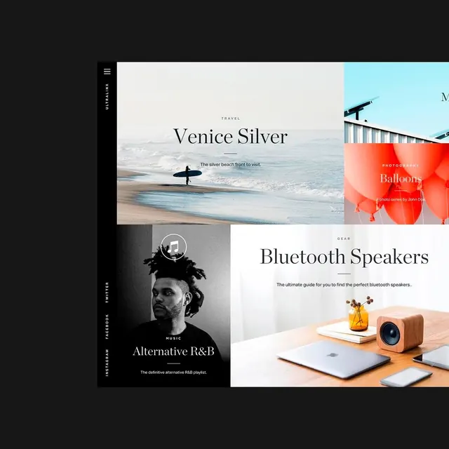 Venice Silver Editorial Layout, minimal, editorial, light