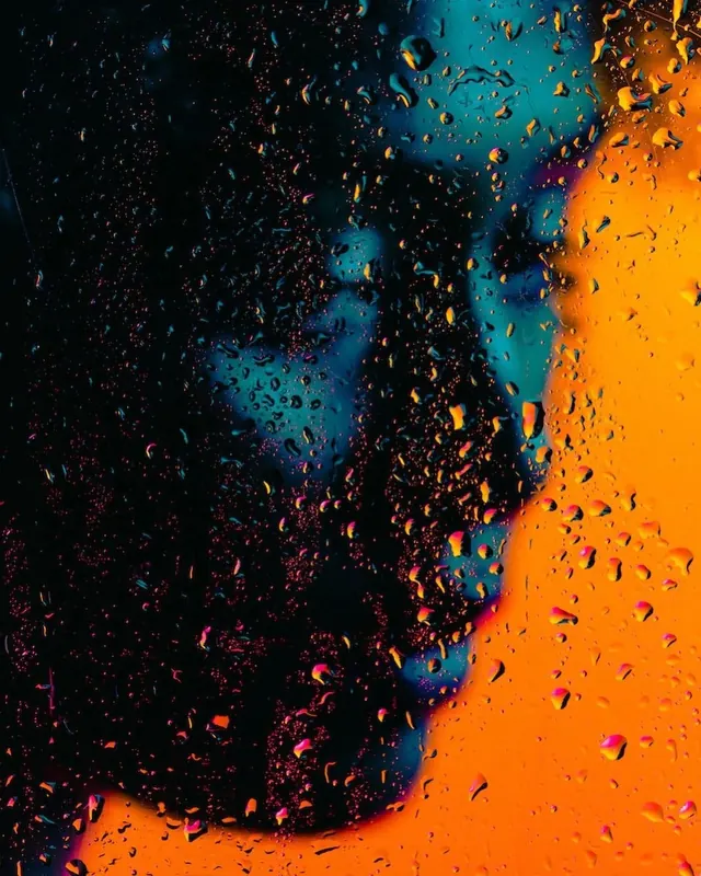 Abstract Textured Portrait, maximalist, abstract, vibrant
