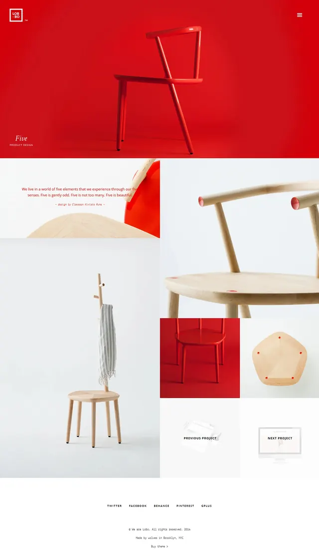 Minimalist Furniture Identity System, minimal, swiss, high-contrast