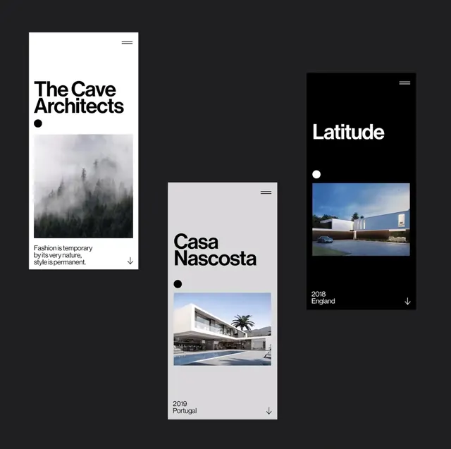 Architectural Identity Showcase, minimal, swiss, high-contrast