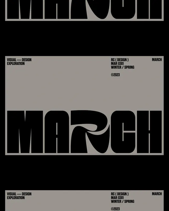 Minimalist Typography Layout, brutalist, minimal, high-contrast