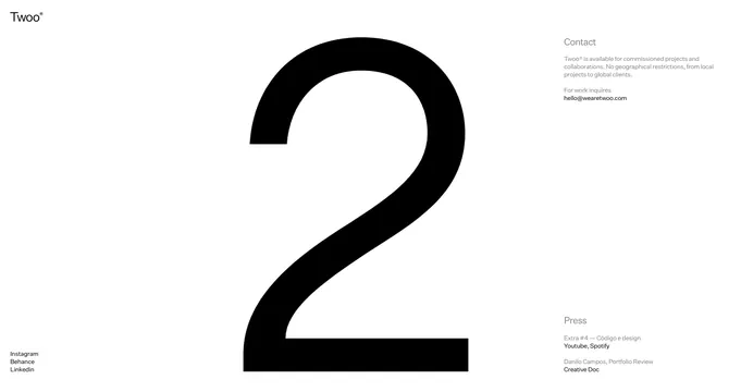 Number Two Typography Specimen