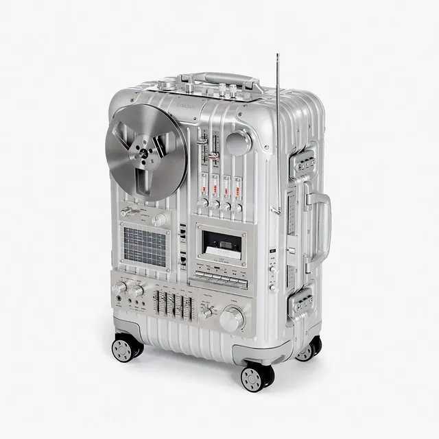 Retro-Futuristic Audio Equipment Render, technical, 3d-render, light