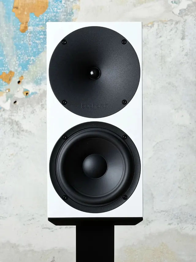 Studio Monitor Speaker, minimal, technical, monochrome