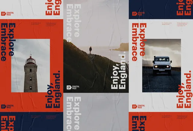 Empire England Identity System, swiss, boxed, high-contrast