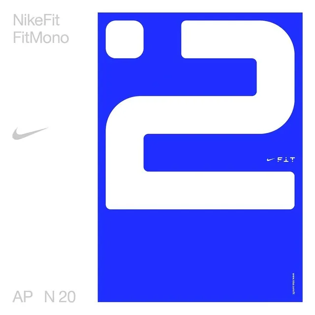NikeFit FitMono Typography and Graphic Study, minimal, swiss, high-contrast