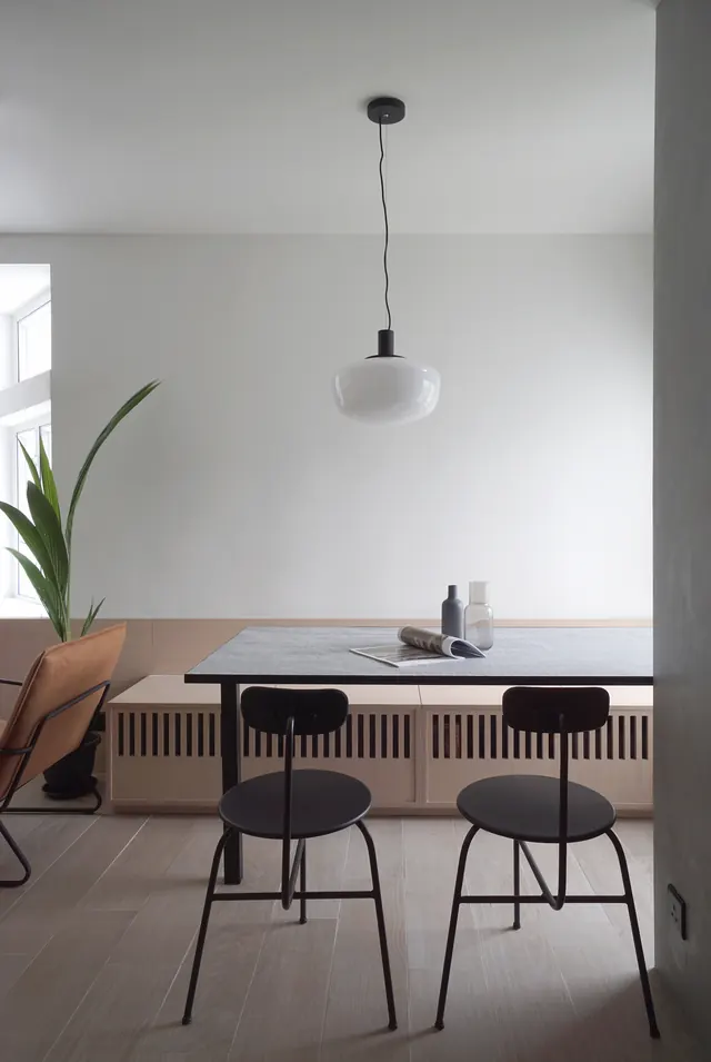 Minimalist Interior Dining Space, minimal, light-mode, light